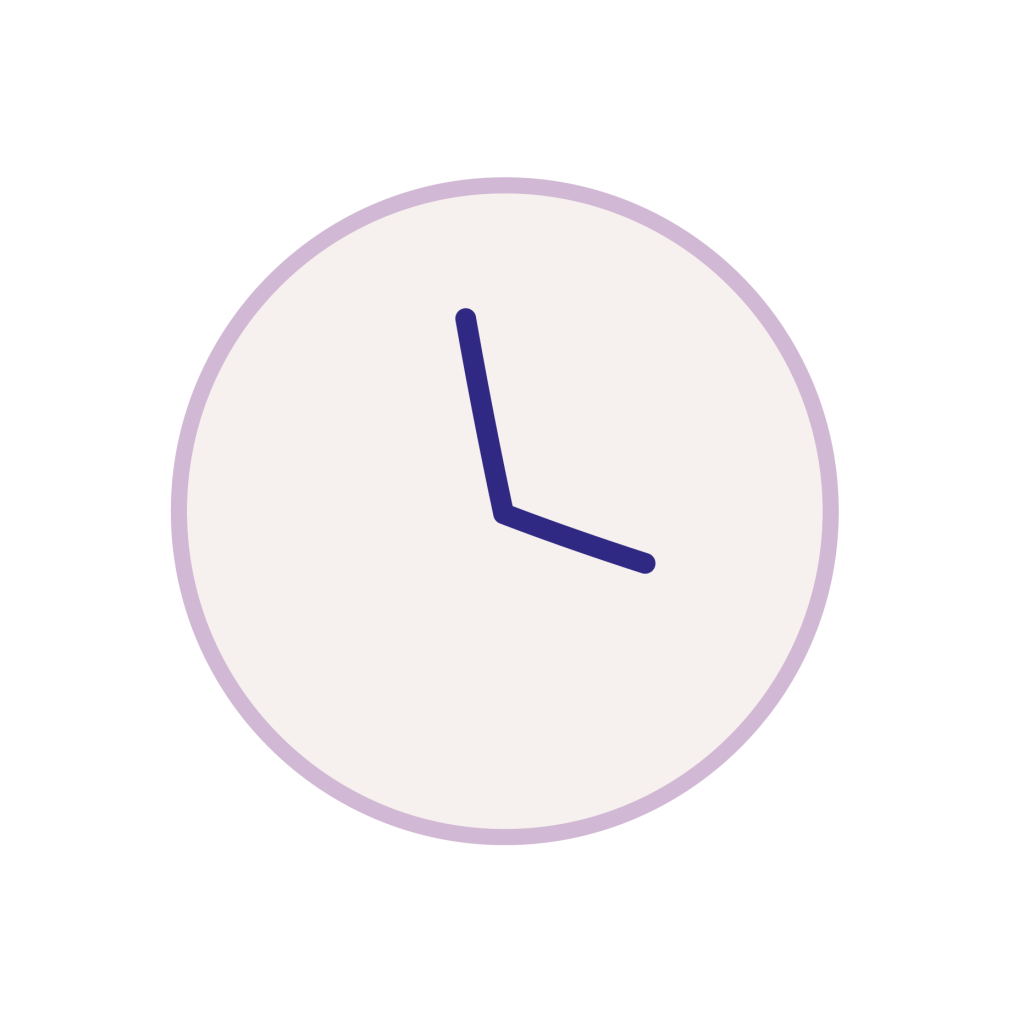 icône horloge lucile aime