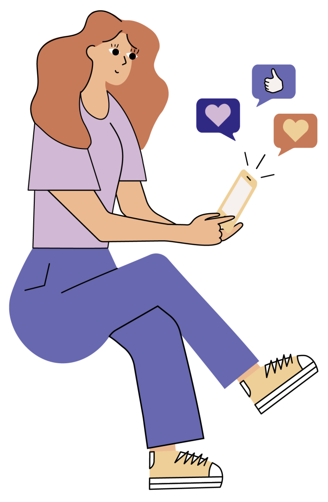 illustration réseaux sociaux lucile aime