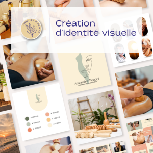 création d'identité visuelle massage bien-être
